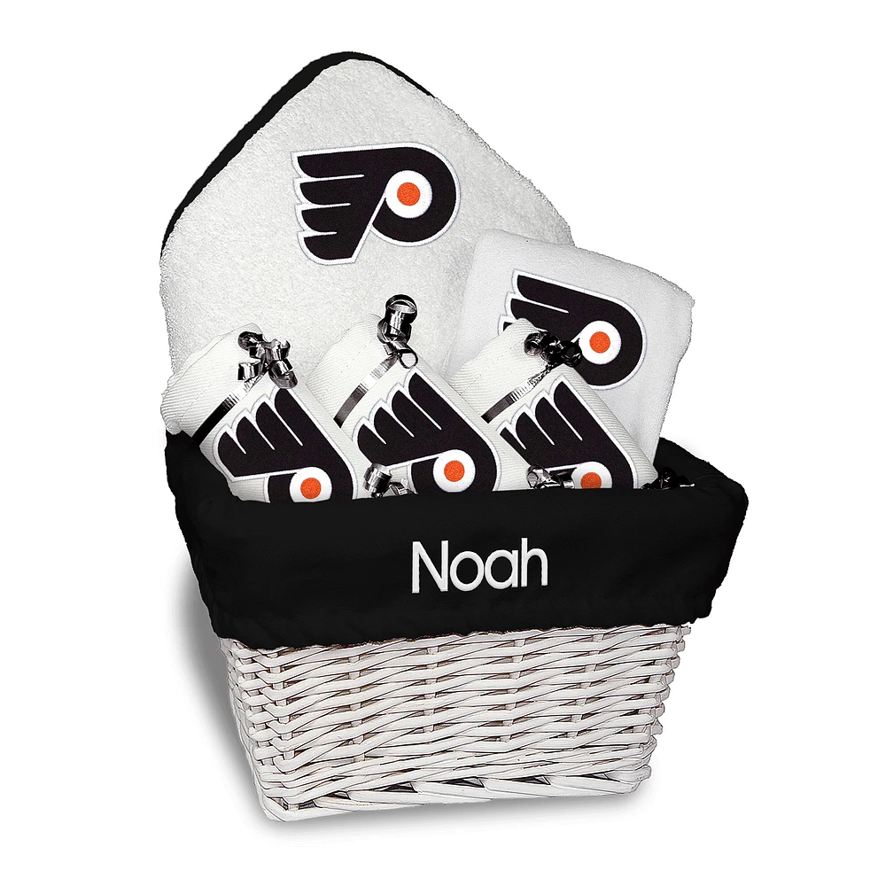 Newborn & Infant White Philadelphia Flyers Personalized Medium Gift Basket