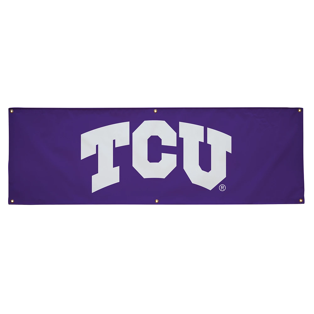Purple TCU Horned Frogs 2' x 6' Horizontal Vinyl Banner