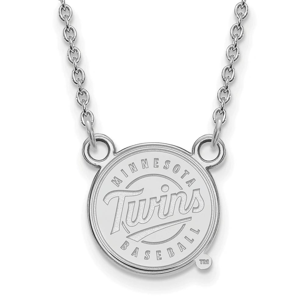 Women's Minnesota Twins Small Logo Sterling Silver Pendant Necklace