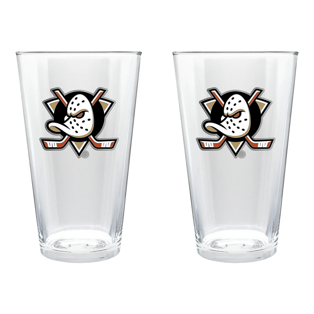 Anaheim Ducks 16oz. Pint Glass Set