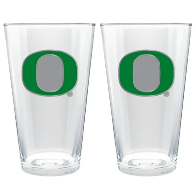 Oregon Ducks 16oz. Pint Glass Set