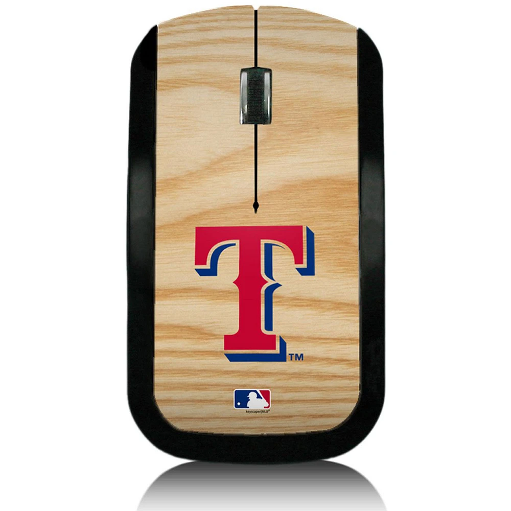Texas Rangers Wood Print Wireless USB Mouse