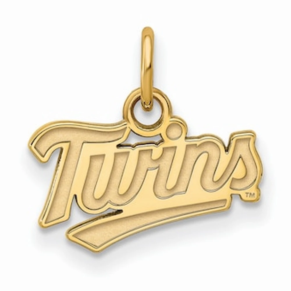 Women's Minnesota Twins Gold-Plated Sterling Silver Extra-Small Pendant