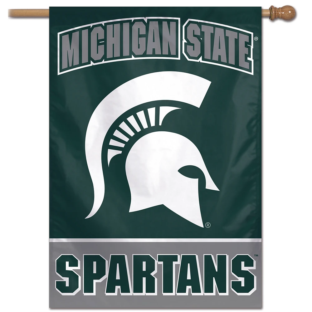 WinCraft Michigan State Spartans 28" x 40" Primary Logo Single-Sided Vertical Banner
