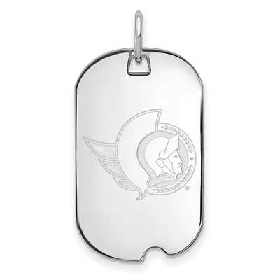Women's Ottawa Senators Sterling Silver Small Dog Tag