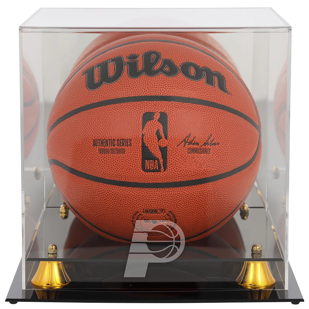 Indiana Pacers Golden Classic Team Logo Basketball Display Case