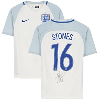 John Stones England National Team Autographed 2016-2017 #16 Home Jersey - ICONS