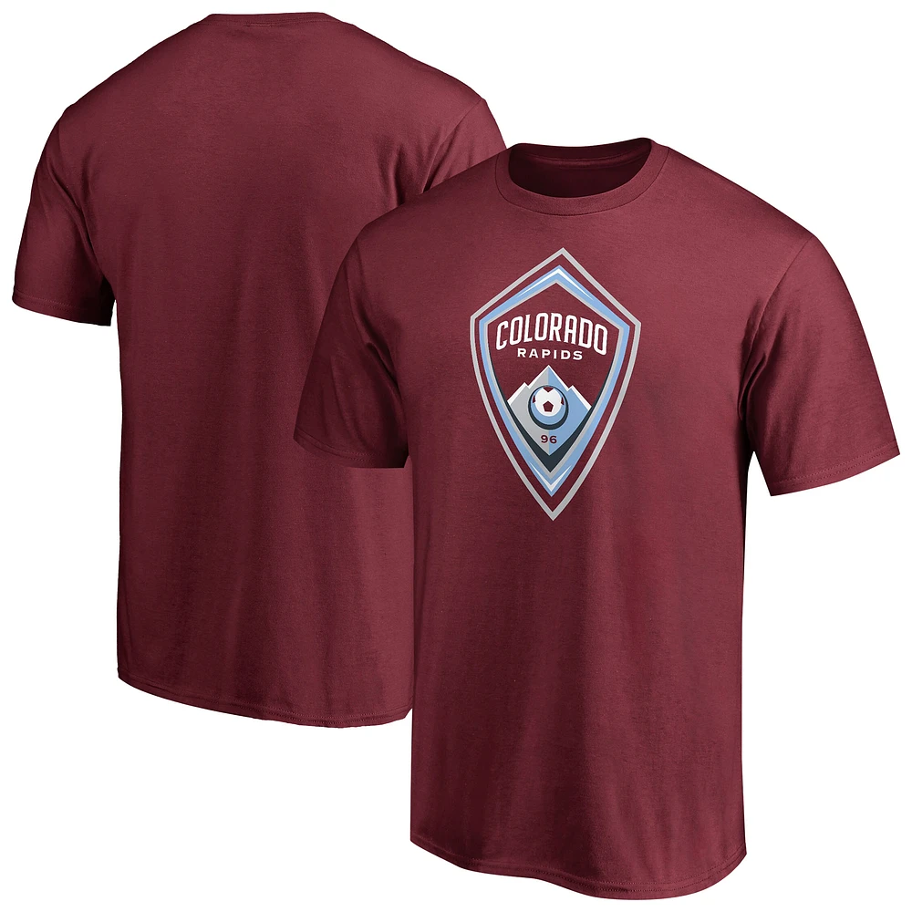 Men's Burgundy Colorado Rapids Primary Logo T-Shirt