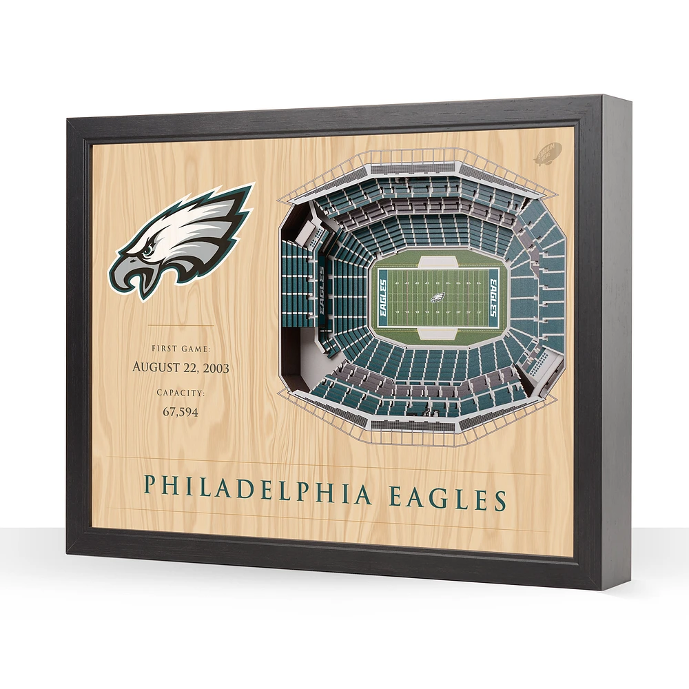Philadelphia Eagles Lincoln Financial Field 25.5" x 19.5" Stadium Views Wall Art