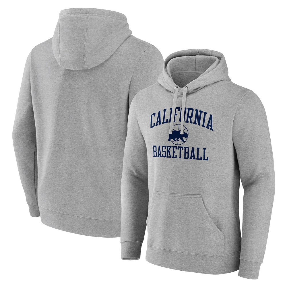 Men's Heathered Gray Cal Bears In Bounds Pullover Hoodie