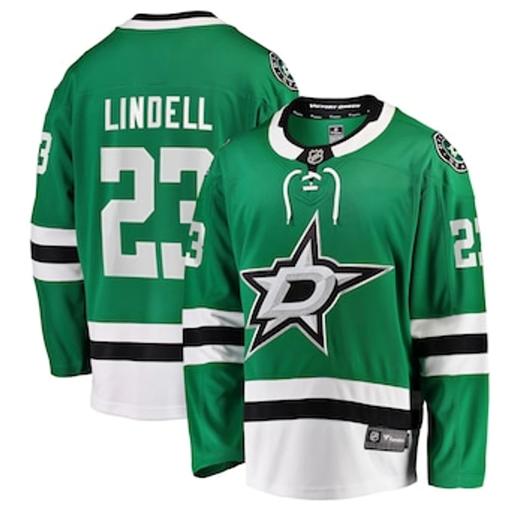 Men's Fanatics Esa Lindell Kelly Green Dallas Stars Breakaway Jersey