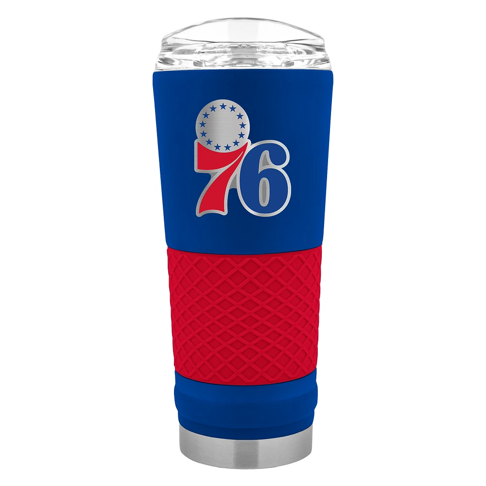 Blue Philadelphia 76ers 24oz. Powder Coated Draft Travel Mug