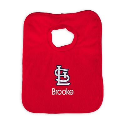 Infant Red St. Louis Cardinals Personalized Bib
