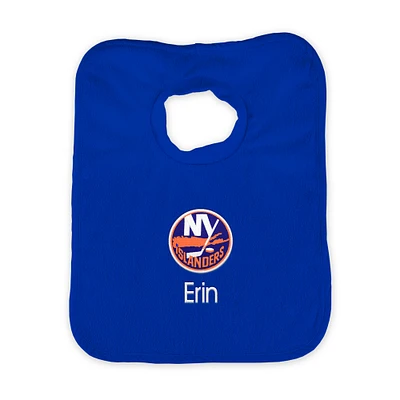 Infant Royal New York Islanders Personalized Bib