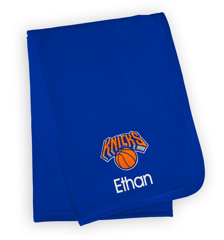 Infant Royal New York Knicks Personalized Blanket