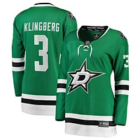 Women's Fanatics John Klingberg Kelly Green Dallas Stars Breakaway Player Jersey