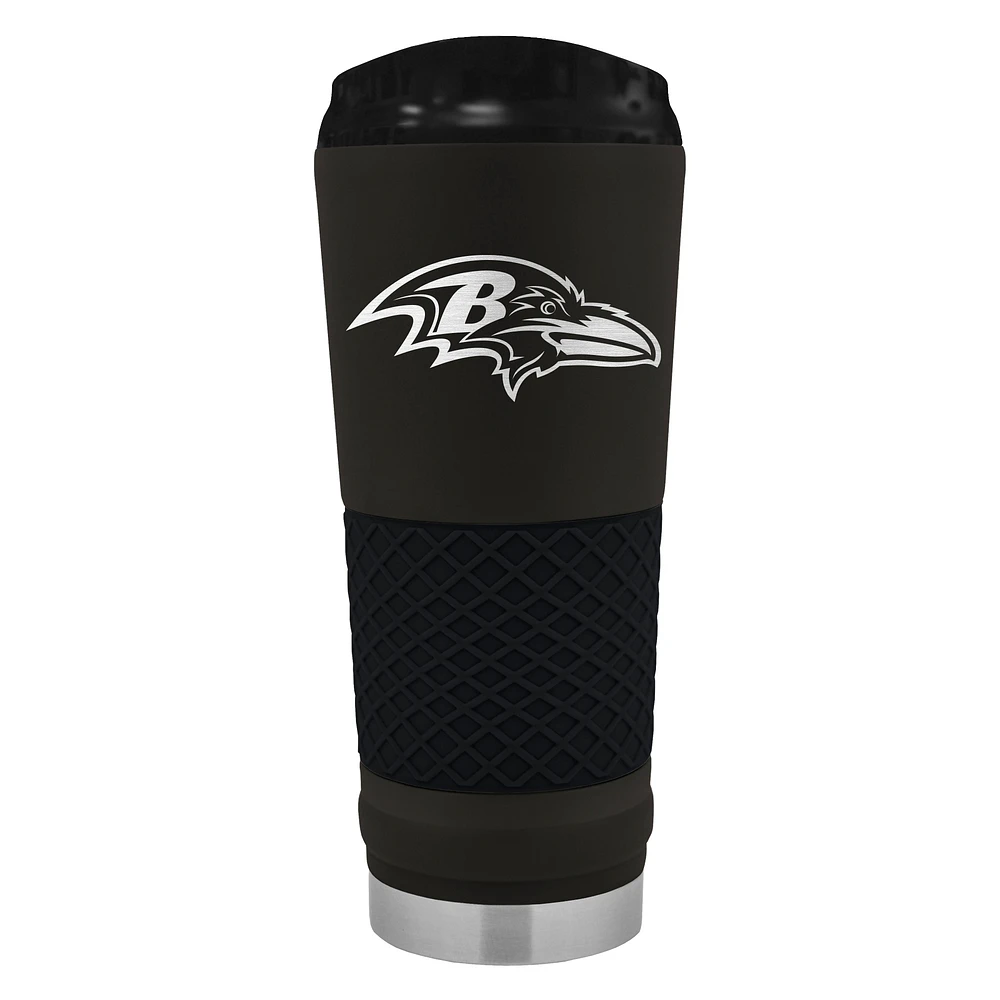 Black Baltimore Ravens 24oz Stealth Matte Tumbler