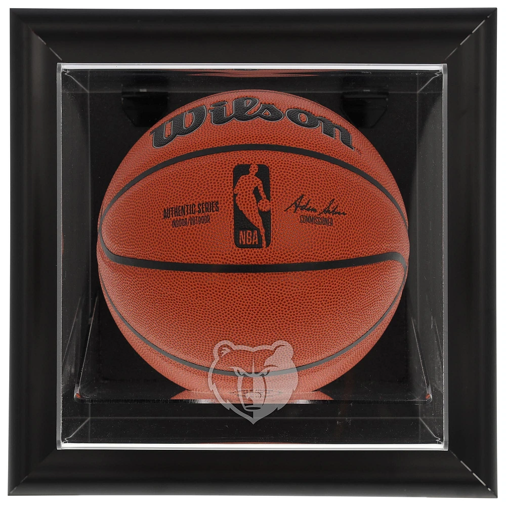Memphis Grizzlies Framed Black Wall-Mountable Team Logo Basketball Display Case