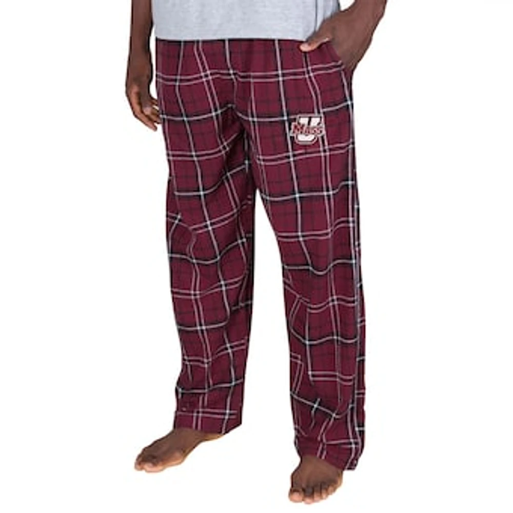 Men's Concepts Sport Maroon/Black UMass Minutemen Ultimate Flannel Pants