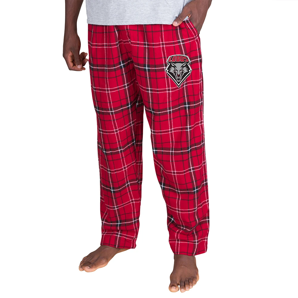 Men's Concepts Sport Red/Black New Mexico Lobos Ultimate Flannel Pants