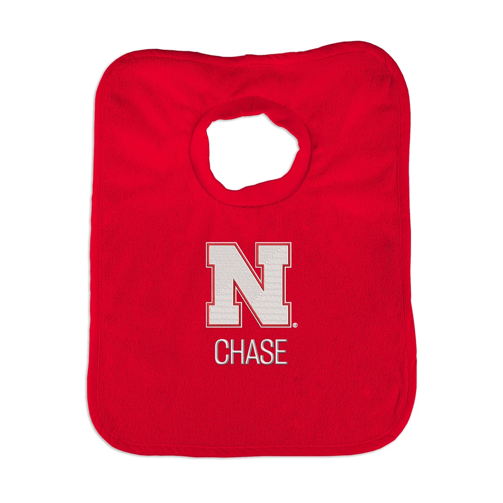 Red Chad & Jake Nebraska Huskers Personalized Bib