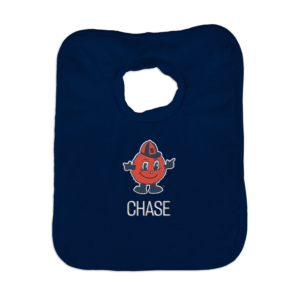 Navy Chad & Jake Syracuse Orange NCAA Personalized Bib