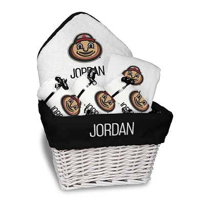 White Chad & Jake Ohio State Buckeyes NCAA Personalized Medium Gift Basket