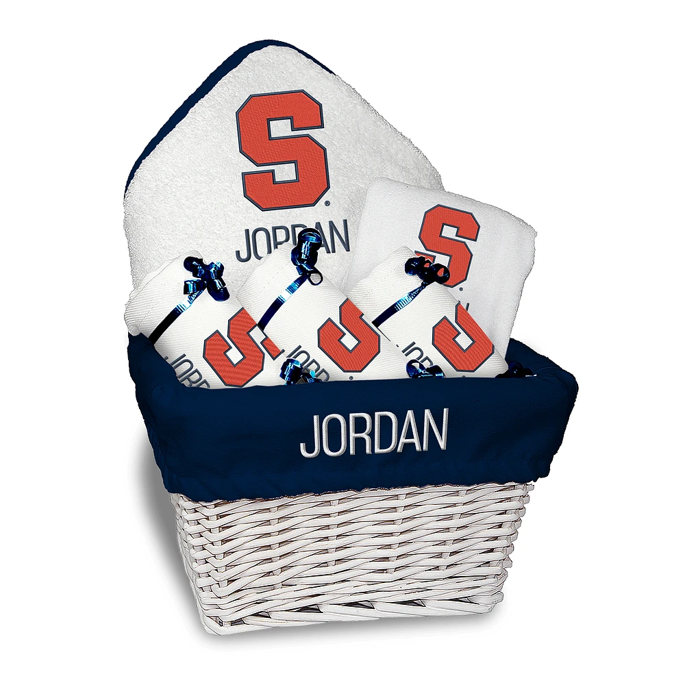 White Chad & Jake Syracuse Orange Team Personalized Medium Gift Basket