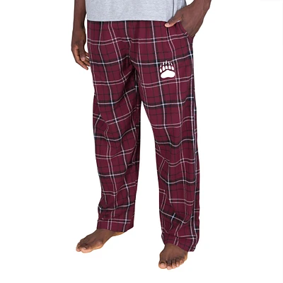 Men's Concepts Sport Maroon/Black Montana Grizzlies Ultimate Flannel Pants