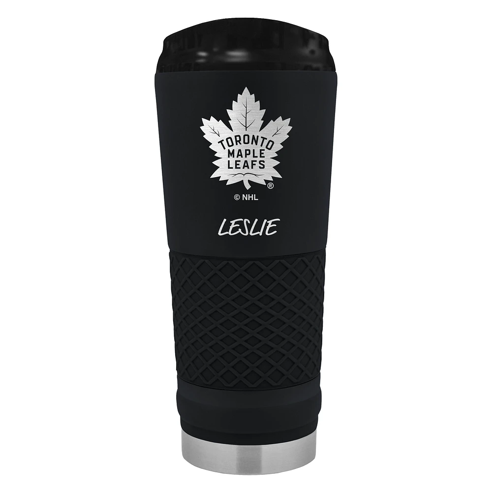 Black Toronto Maple Leafs 24oz. Personalized Stealth Draft Beverage Cup