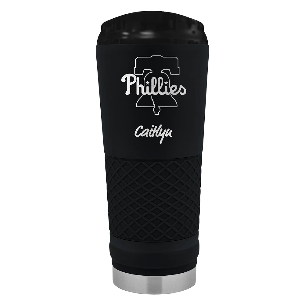 Black Philadelphia Phillies 24oz. Personalized Stealth Draft Beverage Cup