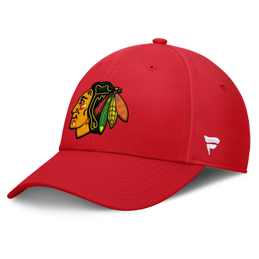 Men's Fanatics Chicago Blackhawks Core Elevated Speed Flex Hat