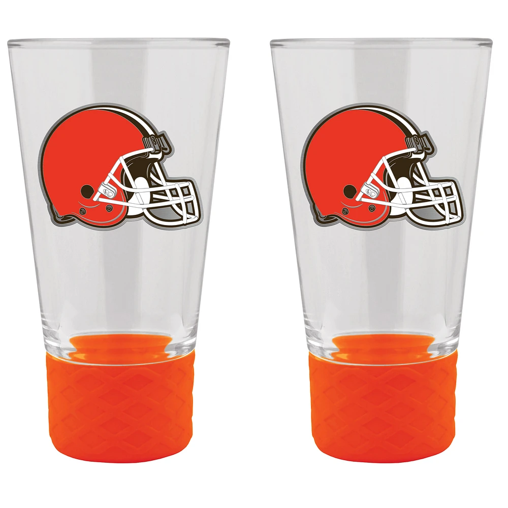 Cleveland Browns 2-Pack 4oz. Cheer Shot Set with Silicone Grip