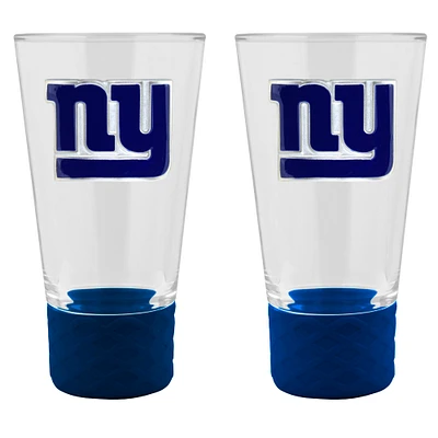 New York Giants 2-Pack 4oz. Cheer Shot Set with Silicone Grip