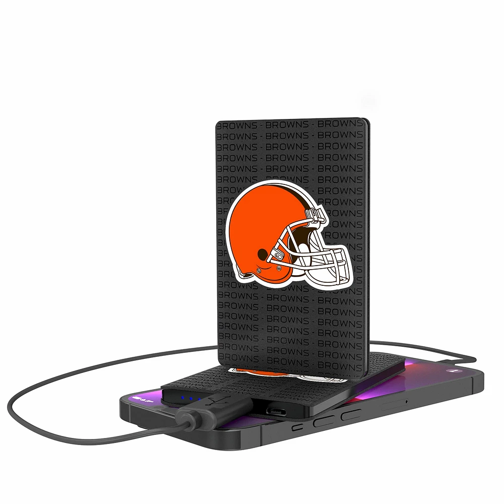 Cleveland Browns Text Backed 2000 mAh Credit Card Powerbank