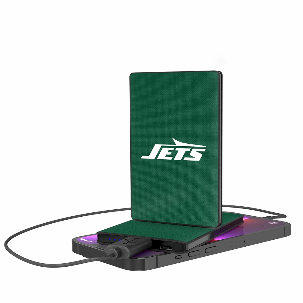New York Jets Solid 2000 mAh Credit Card Powerbank