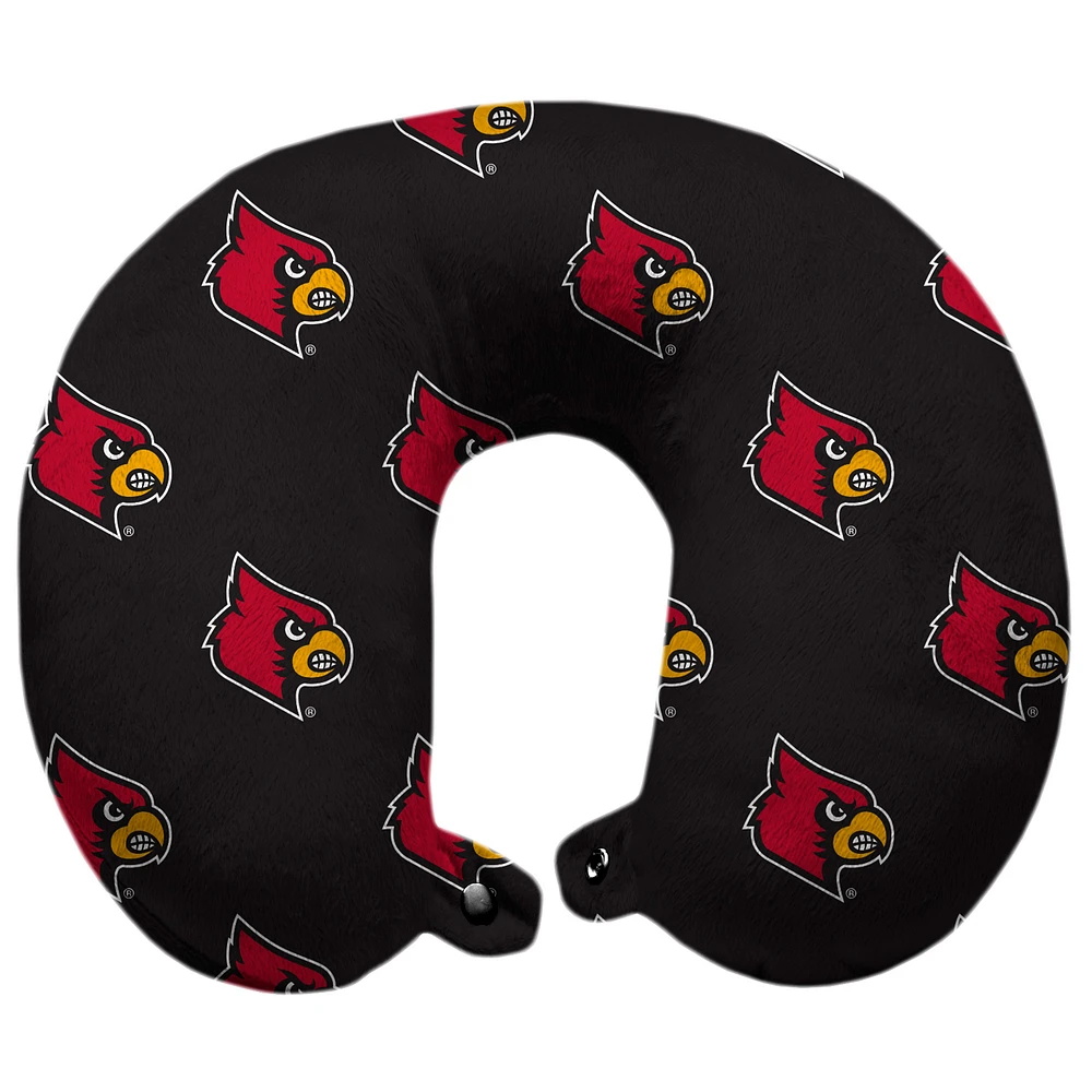 Louisville Cardinals Polyester-Fill Travel Pillow