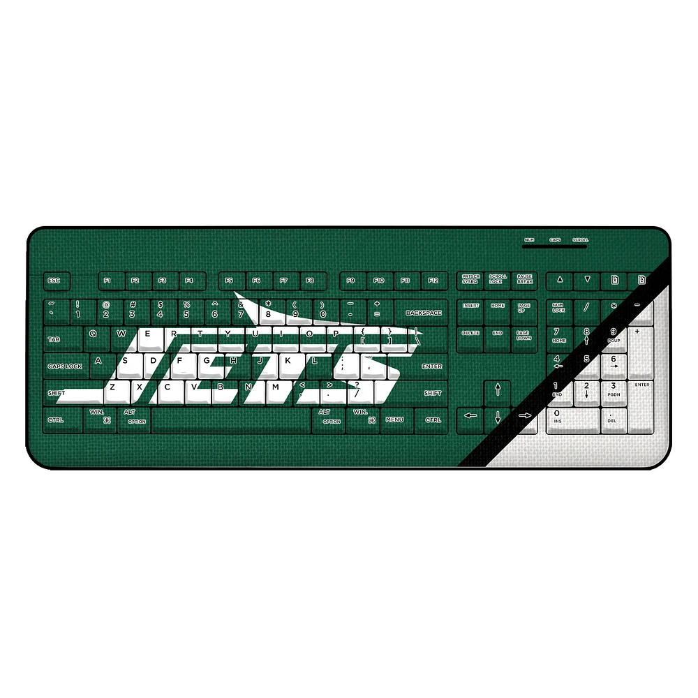 New York Jets Diagonal Stripe Wireless Keyboard