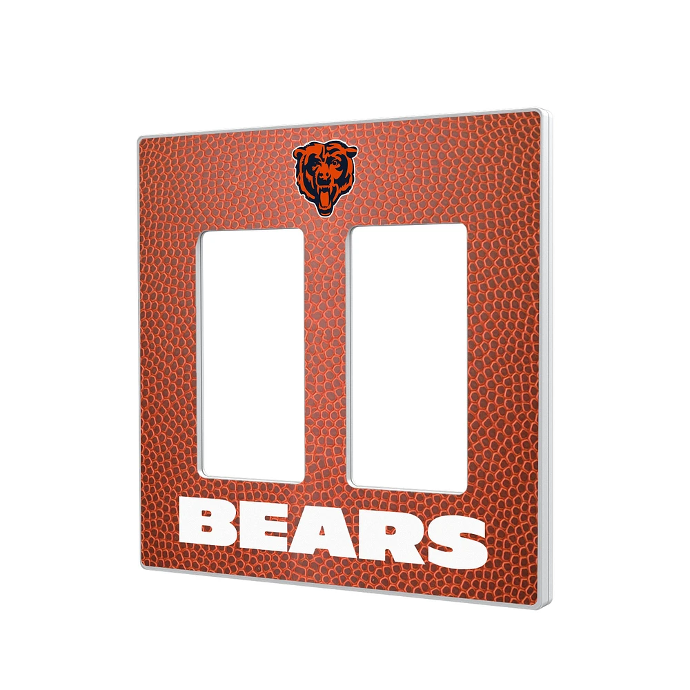 Chicago Bears Football Design Double Rocker Light Switch Plate