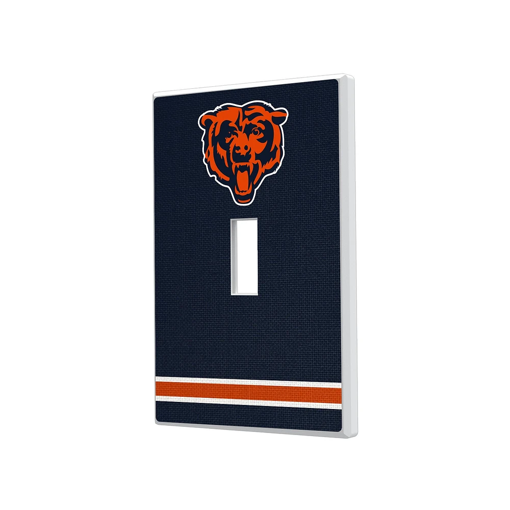Chicago Bears Stripe Single Toggle Light Switch Plate