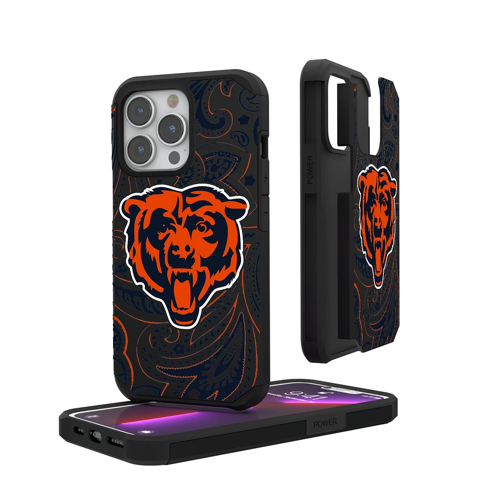 Chicago Bears iPhone Rugged Paisley Design Case