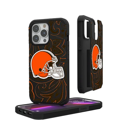 Cleveland Browns iPhone Rugged Paisley Design Case