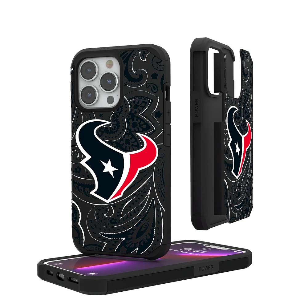 Houston Texans iPhone Rugged Paisley Design Case
