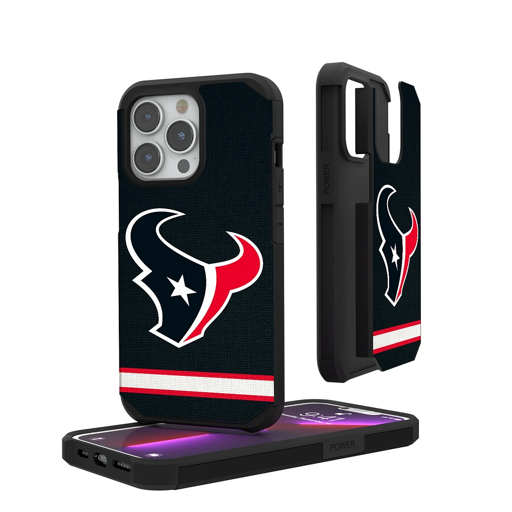 Houston Texans iPhone Rugged Stripe Design Case