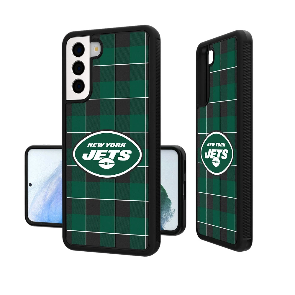 New York Jets Galaxy Plaid Design Bump Case