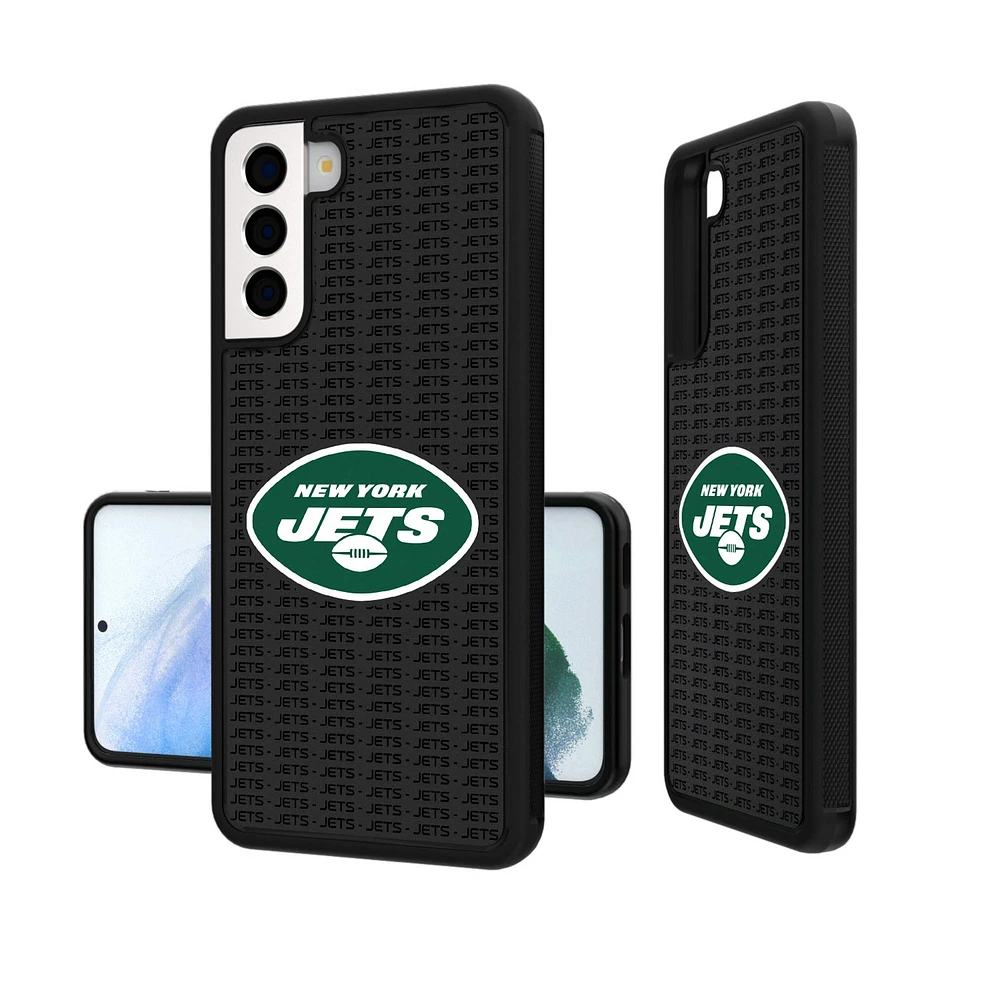 New York Jets Galaxy Text Backdrop Design Bump Case