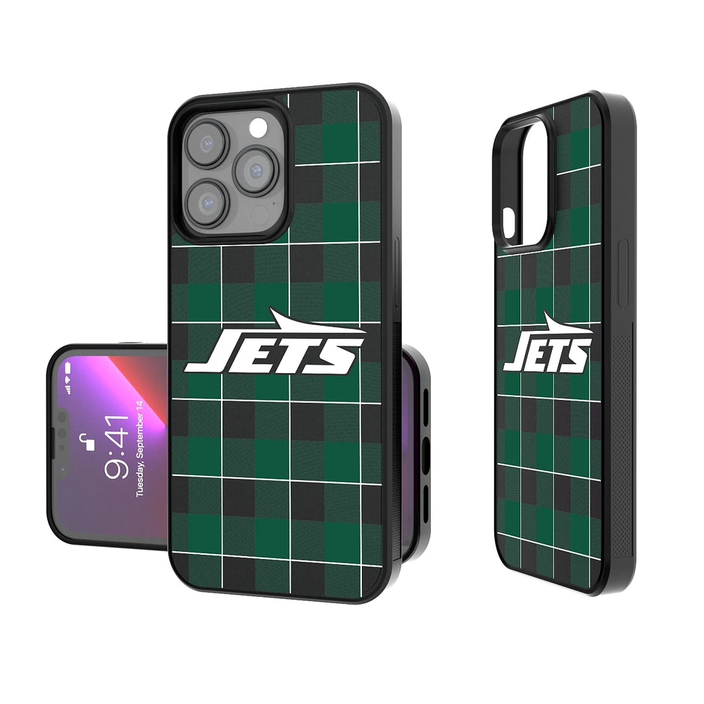 New York Jets iPhone Plaid Design Bump Case