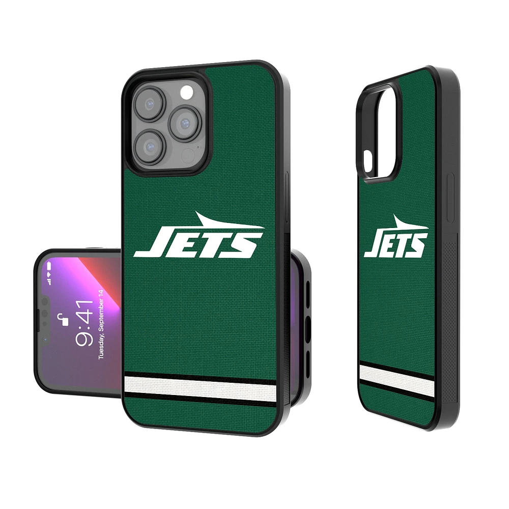 New York Jets iPhone Stripe Design Bump Case
