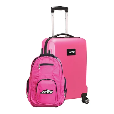 MOJO Pink New York Jets 2-Piece Backpack & Carry-On Set