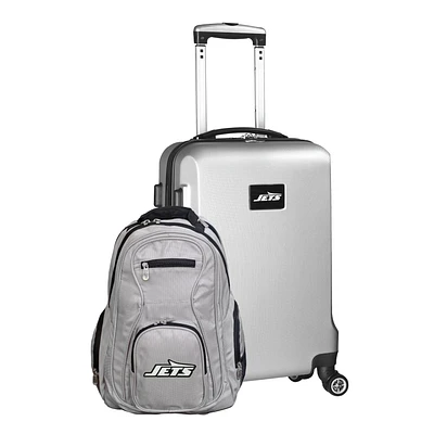 MOJO Silver New York Jets 2-Piece Backpack & Carry-On Set